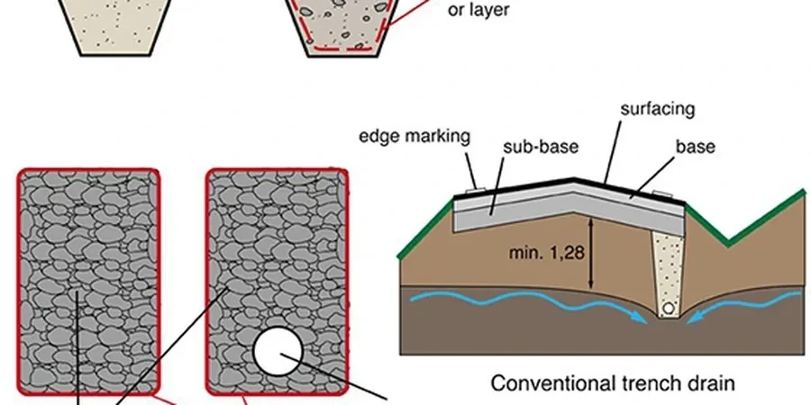 Illustrative image of Geotechnical road drainage in San Bernardino