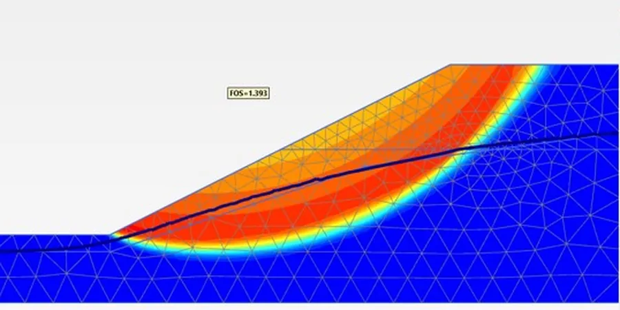Illustrative image of Slope failure analysis in San Bernardino